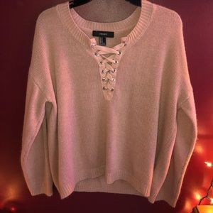 Pink Forever 21 Knit Sweater